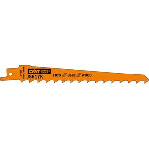 CMT JS617K-5 HCS reciprozaagblad 150 x 1,25 mm. 3tpi (grof hout zonder spijkers, snoeien)