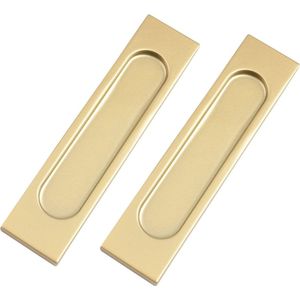 Schuifdeurgreep - 4 stuks - Zelfklevend - Handgrepen Kast - Handgreep - Deurbeslag - Greep Schuifdeur - Onderdelen - Meubel Handvat - Keukengreep - Meubelbeslag - Metaal - 148*35 mm