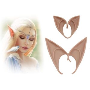 Elfenoren voor volwassenen, dames en kinderen - sieraden en accessoires voor cosplay en Halloween, 2 paar bruin