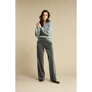 Red Button - Claudette Lurex Wide Leg Broeken - Grijs - Polyester