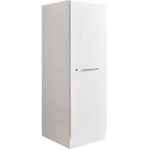 Interiax WASHWALL 'Mary' Wasmachine Opbergkast Wit - Met 3 Legplanken - 162x50x67.5 cm