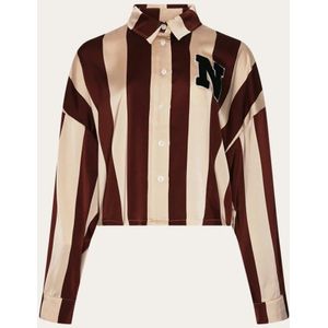 Noella Liara - Blouse - Gestreept - Bordeaux - M