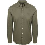 McGregor - Overhemd Piqué Stretch - Groen - Regular-fit - Katoen