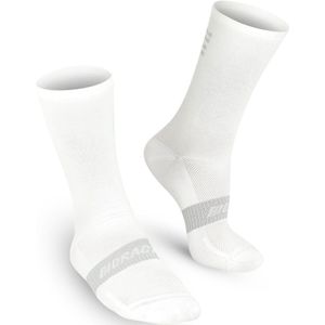 Bioracer Classic - Wielersokken Tussenseizoen - Unisex - Wit - Maat 39-41
