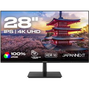 JAPANNEXT Monitor - 28 Inch - 4K UHD - IPS - Verstelbare Kanteling