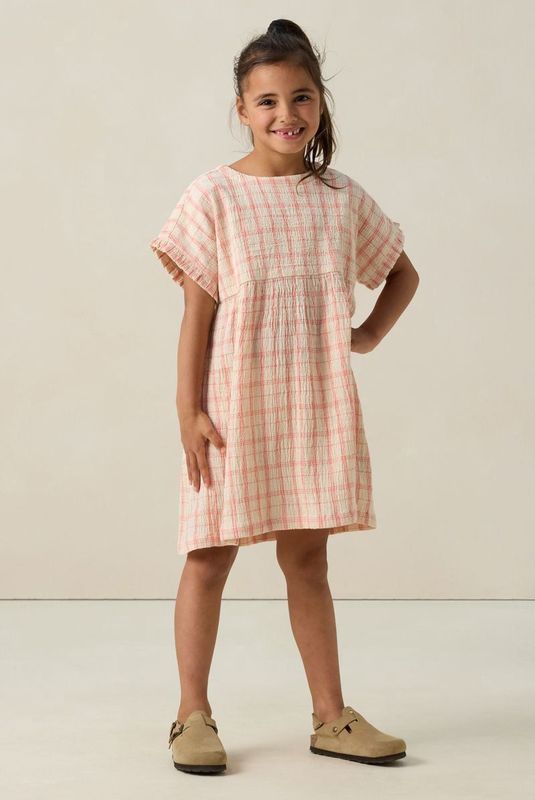 Sissy-Boy - A-lijn Jurk - Oranje Geruit