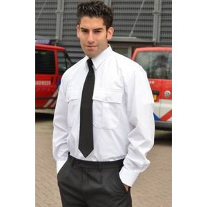 Heren Pilot Shirt 10 Stuks - Overhemd - Lange Mouw - Wit - S (35/36)