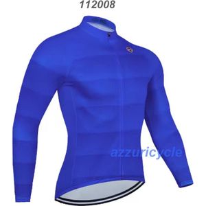 Fietsshirt met lange mouw S blauw