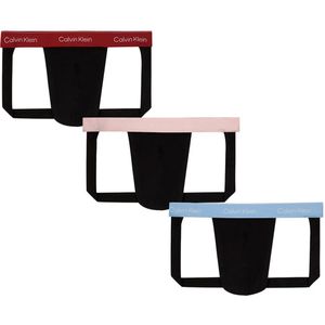 Calvin Klein Underwear Lv00nb4382 Jockstrap 3 Eenheden Zwart S Man