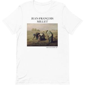 Jean-François Millet 'De Arenleesters' (""The Gleaners"") Beroemd Schilderij T-Shirt | Unisex Klassiek Kunst T-shirt | Wit | 2XL