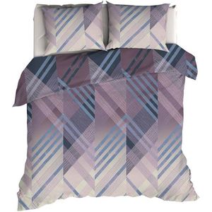 Romanette Valmont Dekbedovertrek - Lits-jumeaux - 240x200/220 cm - Blauw/Lila