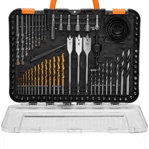 Boren-Set, 100-Delig, Universeel, In Draagkoffer, 3 X Spadeboren, 12,2 X 9 X 1,6 / 310 X 230 X 40 Mm