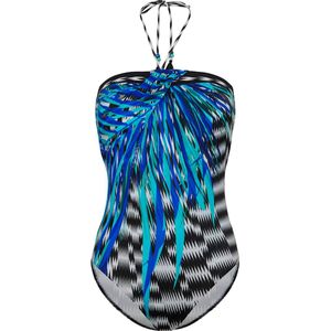 Sunflair - Badpak - Zwart/Blaauw - Voorgevormde Cups - Strapless