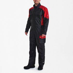 Engel Galaxy overall 4810-254 - Anthracite Grey / Tomato Red - 5XL