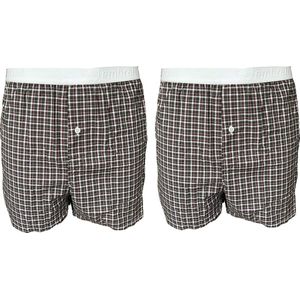 Embrator mannen Boxershorts 2-stuks geruit maat L