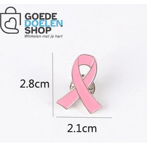 GoedeDoelen.Shop | Broche - Pink Ribbon | Pink Ribbon | Strijd Tegen Kanker | Herdenken | Broche