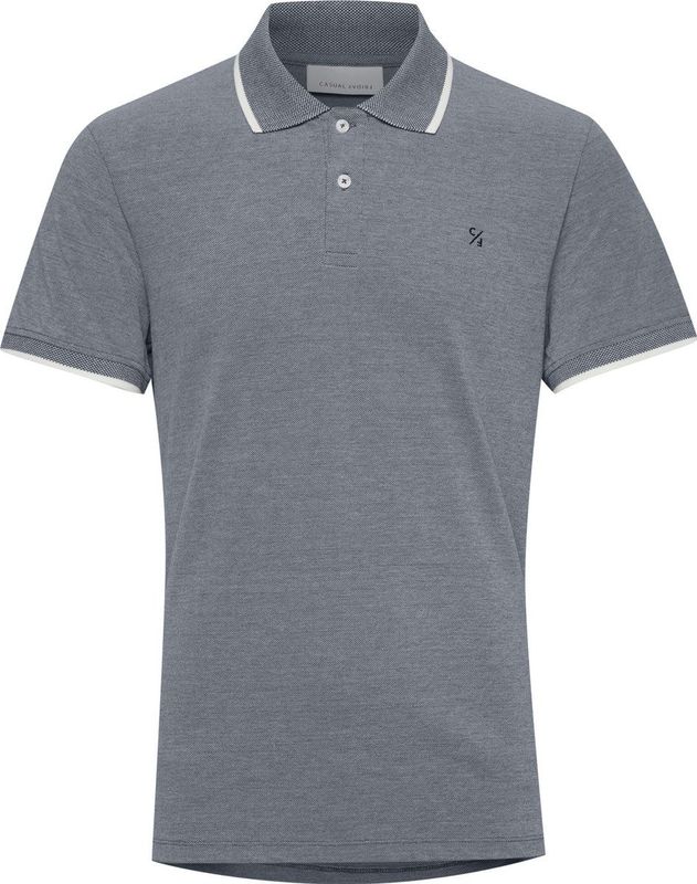 Casual Friday - Shirt 'Tristan' - Blauw/Wit - T-shirt