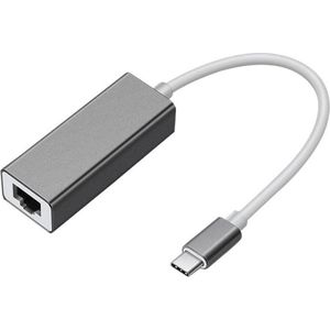 Netwerkadapter USB C naar RJ45 Space Grey - USB 3.0 - Max. 100 Mbps - Space grey - USB C naar ethernet adapter - XZT