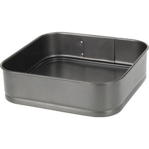 DoaBuy springvorm vierkant 24 x 24 x 6.5 cm antraciet