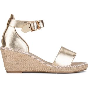 POSH by Poelman DADU Dames Sandalen - Goud - Maat 39