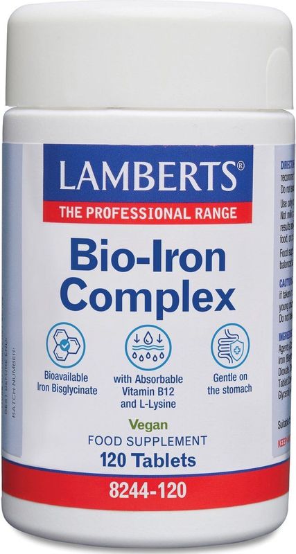 Lamberts - Bio-IJzer Complex - 20 mg - 60 Tabletten