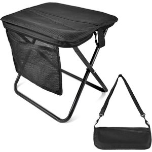 YSWOVUO Draagbare telescopische kruk, 220 kg, telescopische kruk, blauw, campingkruk, verstelbaar, uittrekbare kruk voor camping, tuin, vissen, wandelen, reizen, grillen