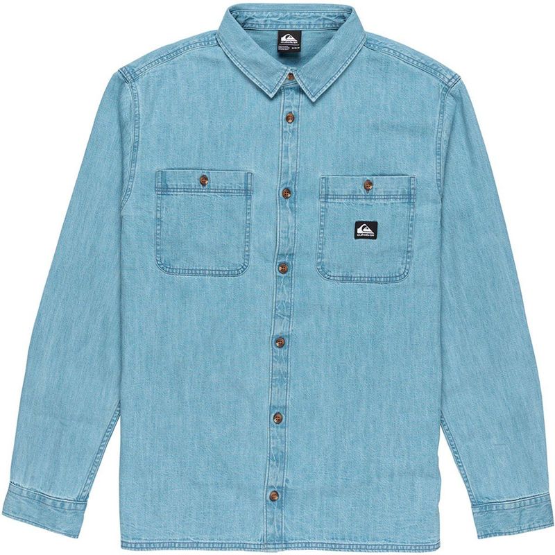Quiksilver - Bozeman - Overhemd - Blauw - Comfort Fit - Lange Mouwen