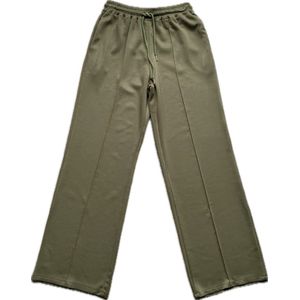 Comfy broek met naad army groen 202404054