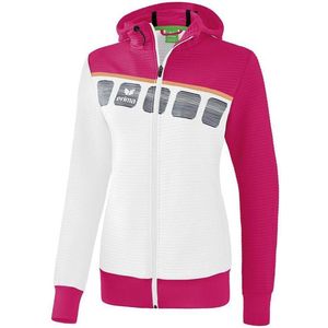 Erima 5-C Dames Trainingsjack - Jassen - wit - 140