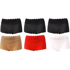 Sweet Angel Hipsters Ultra Soft Met Kant - 6pack - Maat S