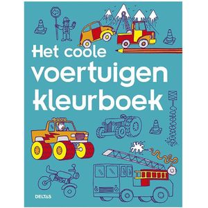 Het coole voertuigen kleurboek