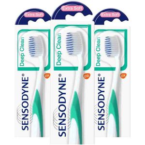 Sensodyne - Deep Clean Extra Soft - Tandenborstel - Voordeelverpakking - 3 stuks
