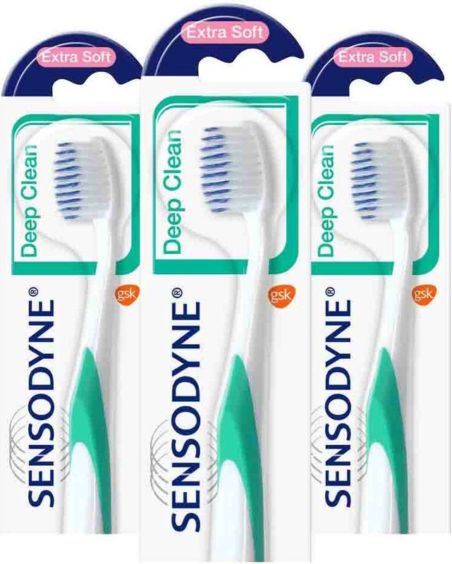 Sensodyne - Deep Clean Extra Soft - Tandenborstel - Voordeelverpakking - 3 stuks
