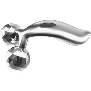 3D Gezichtsroller - Massageroller - 360 Graden Gezichtsmassage - Lichaamsmassage - Kaaklijn Roller - zilver - LOUZIR
