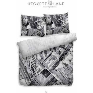 Heckett & Lane Pitt Dekbedovertrek - Lits-jumeaux - 260x200/220 cm - Grijs