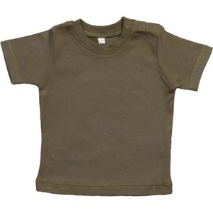 BabyBugz - Baby T-Shirt - Khaki - 100% Biologisch Katoen - 86