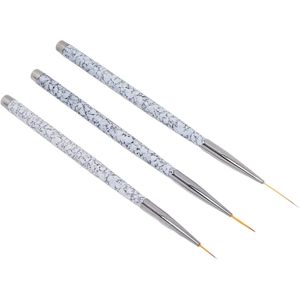 Nail Art Liner Brush Set - Gemakkelijk te Grip - 3 Stuks voor Nagelstudio en Thuisgebruik
