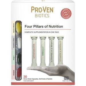 Four pillars of nutrition ProVen 4 x 30 - antioxidanten - vitaminen & mineralen - omega vetzuren - probiotica