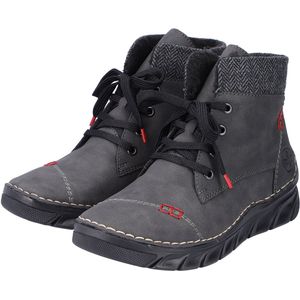Rieker - 55031-45 - Veterboots - Donkergrijs - Warme Voering