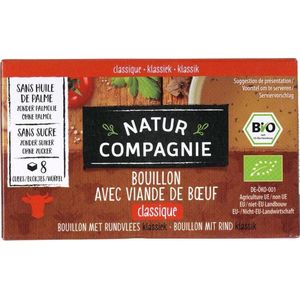 Natur Compagnie Rundvleesbouillon blokjes bio (8st)