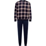 Pastunette - Midnight Mode - Huispak/Pyjama - Blauw Geruit - Velours/Fleece