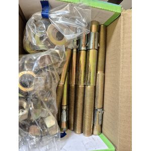 Index - AM16145 - Mannelijk Anker - Grijs - M16 x 145 mm - 25 Stuks Set