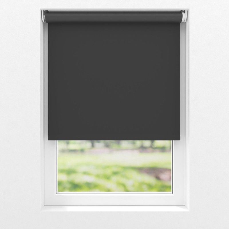 VONROC SMART BLINDS - Elektrisch rolgordijn - Uitbreiding - 60 x 190 - Zwart - Zonder afstandsbediening en oplaadkabel