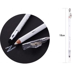 Wynie - Soft Eyeliner Oogpotlood - Wit - Met puntenslijper en smudger/blender/vervager - Nummer 002 - 1 Stuks