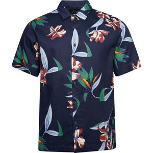Superdry Vintage Hawaiian S/S Shirt Heren T-shirt - Donkerblauw - Maat M