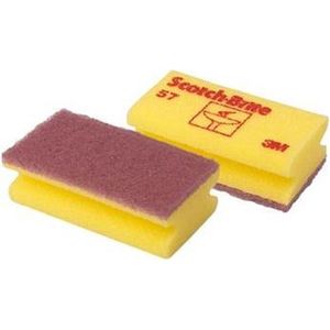 Scotch Brite synthetische schuurspons geel pak van 6 stuks