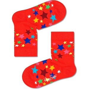 Happy Socks sokken kids stars rood - 33-35