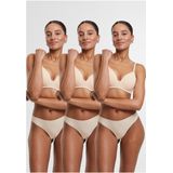 Urban Classics - Lasercut Tanga 3-Pack - Beige - String