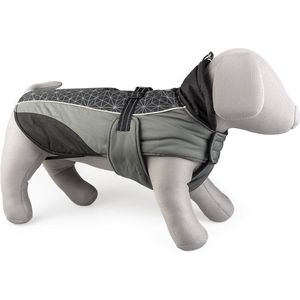 Duvoplus - Dierenkleding - Hond - Hondenjas Hi Vis Casual Xs - 30cm Zwart/grijs - 1st