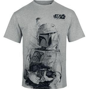 Star Wars Bounty Hunter Heren T-shirt - gemêleerd lichtgrijs - M